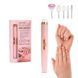 Маникюрный аппарат с подсветкой Flawless Salon Nails розовый, Фрезер для маникюра KT-190 для начинающих