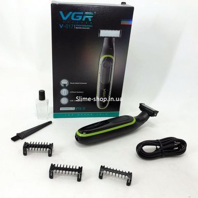 Мужской аккумуляторный триммер для бороды и усов VGR V-017 станок для влажного и RN-944 сухого бритья