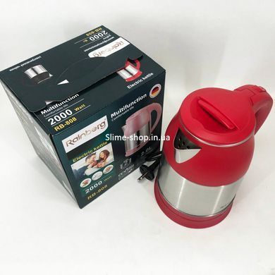 Качественные электрочайник Rainberg RB-808 2000 Вт 2 л, Изысканный чайник, AD-489 Электрочайник нержавейка