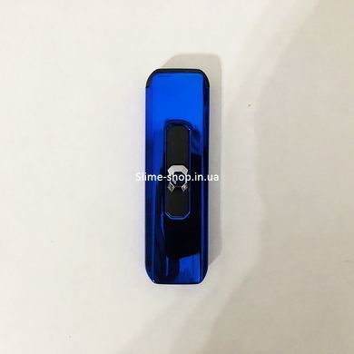Зажигалка сенсорная синяя, Зажигалки с зарядкой от usb, Зажигалка аккумуляторная, HJ-669 Необычная зажигалка