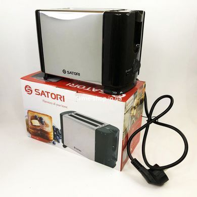 Тостер електричний потужний Satori ST-701-BL, Тостер для хліба, BK-958 Універсальний тостер