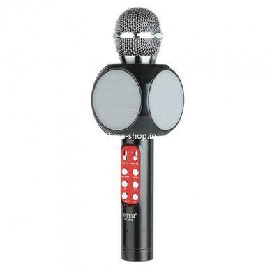 Беспроводной микрофон караоке bluetooth WSTER WS-1816. YC-483 Цвет: черный