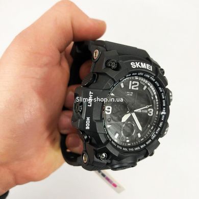Часы спортивные SKMEI 1155BBK, Военные часы с батарейкой, Мужские тактические MK-165 военные часы