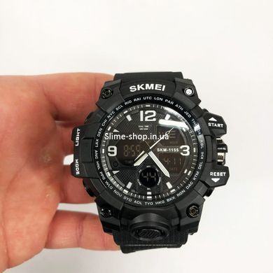 Часы спортивные SKMEI 1155BBK, Военные часы с батарейкой, Мужские тактические MK-165 военные часы