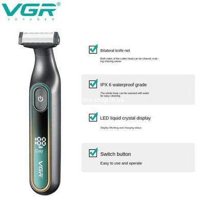 Электробритва для сухого бритья VGR V-360, Станок для влажного бритья, QY-310 Бритвы аккумуляторные