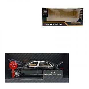 Машинка металева "АВТОПРОМ: Mercedes Benz S 600", чорна