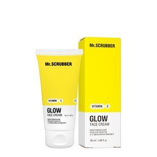 Крем для обличчя Glow Face Cream з вітаміном С висвітлювальний 50 мл Mr.Scrubber