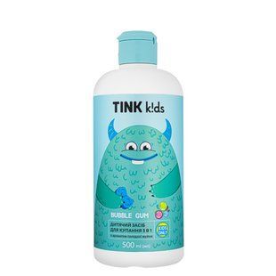 Детское средство для купания от 3 лет Tink kids Bubble Gum 3 в 1 без слез 500 мл