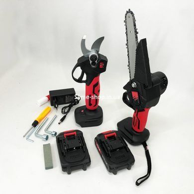 Пила сетевая для сада KRAFFTEC 2в1 36V 4АР, Аккумуляторные электропилы, АКБ пила ножевка AP-566 для сада
