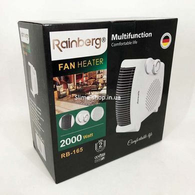 Качественный бытовой тепловентилятор обогреватель RAINBERG QA-454 RB-165 дуйчик