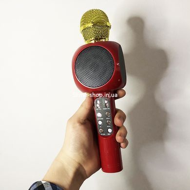 Беспроводной микрофон караоке bluetooth WSTER WS-1816. OD-408 Цвет: красный