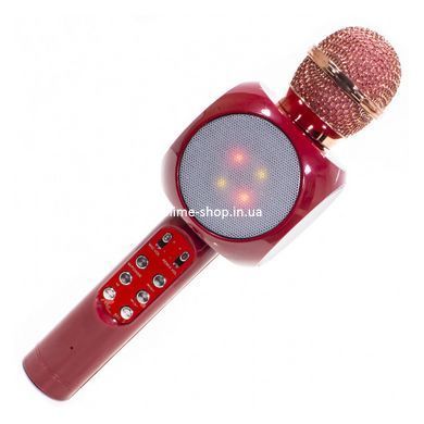 Беспроводной микрофон караоке bluetooth WSTER WS-1816. OD-408 Цвет: красный