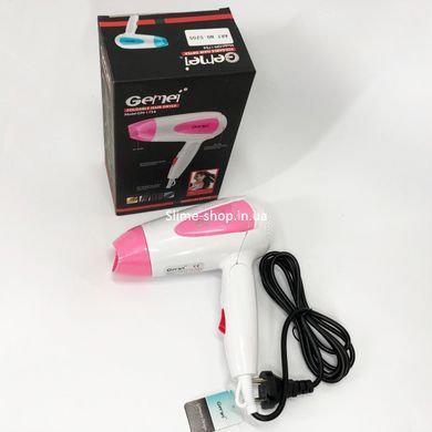 Хороший електричний фен Gemei GM-1756 1200 Вт, Фен для волосся дбайливий, Фен для ZG-173 жорсткого волосся