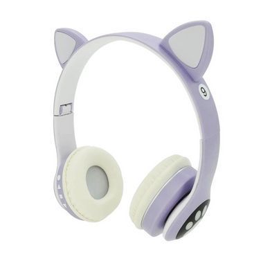Дитячі блютуз навушники cat Cat VZV 23M, Bluetooth навушники дитячі, Бездротові навушники EB-381 cat ear
