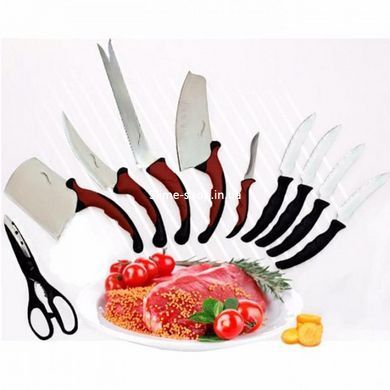 Хороші ножі для кухарів Contour Pro Knives 13, Набір литих кухонних ножів, Нержавіючий BA-186 кухонний ніж
