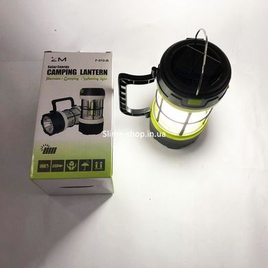 Ліхтарик лампа для кемпінгу з power bank 910-LED+COB, Ударостійка лампа-ліхтар KE-451 для кемпінгу