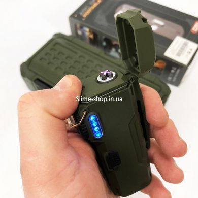 Запальничка електрична дуга D51-COB, Вічна запальничка usb з акумулятором, KV-452 Електрозапальничка військова
