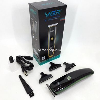 Подстригательная машинка VGR V-966, Беспроводная электробритва, Электробритва с насадками HW-166 для бороды