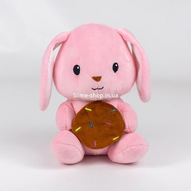 М'яка іграшка KidsQo Зайчик Хрумтик 22см рожевий (KD724)