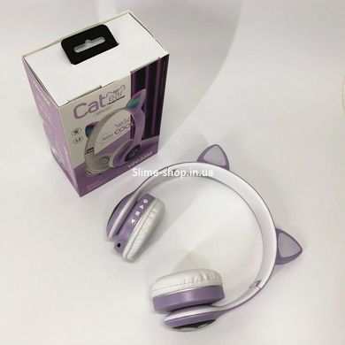 Дитячі блютуз навушники cat Cat VZV 23M, Bluetooth навушники дитячі, Бездротові навушники EB-381 cat ear