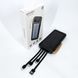 Power Bank Solar Smart 1015 зарядний пристрій на сонячній батареї 20000mAh з індикатором LR-164 заряду Чорний