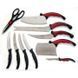 Хороші ножі для кухарів Contour Pro Knives 13, Набір литих кухонних ножів, Нержавіючий BA-186 кухонний ніж