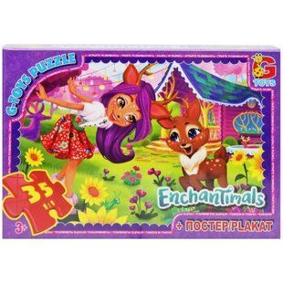 Пазли "Enchantimals" + постер, 35 ел.