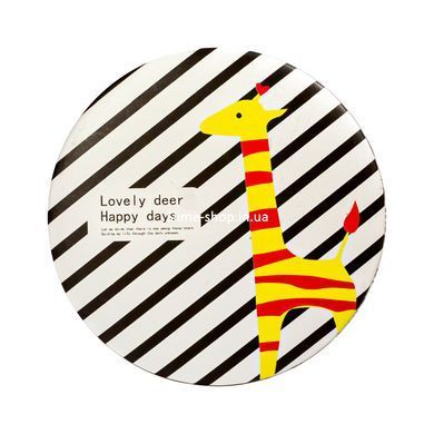 Зеркало карманное косметическое Cosmetic Mirror Lovely deer Happy days двойное круглое