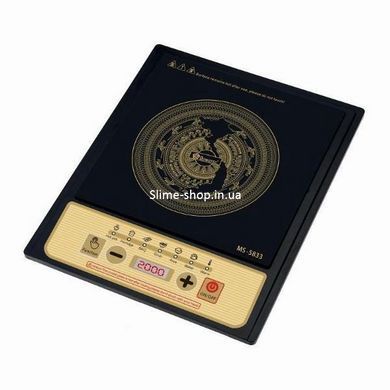 Кухонная плита электро для кухни Domotec MS-5833 2000 Вт, Электронная плита, BS-871 Мини электроплита