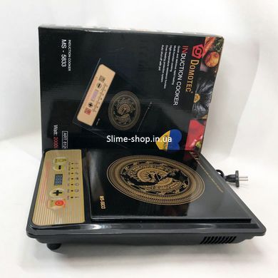 Кухонная плита электро для кухни Domotec MS-5833 2000 Вт, Электронная плита, BS-871 Мини электроплита