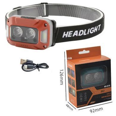 Мощный налобный фонарь для рыбалки WH-0218-XPG(white+yellow)+SMD(red), Налобный BE-327 фонарь яркий