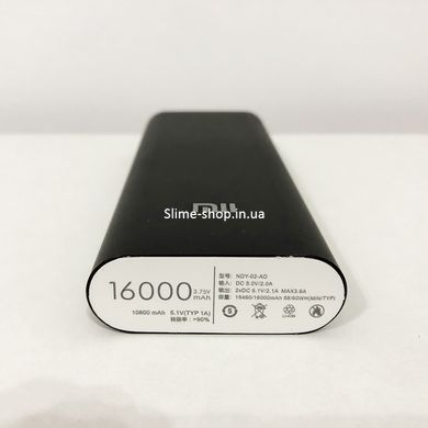 Портативний зарядний пристрій Power Bank павербанк 16000/6000 MI M5. SR-316 Колір: чорний