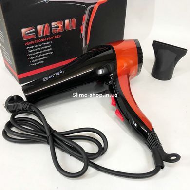 Фен дорожній GEMEI GM-1766 2.6 кВт, Зручний електричний фен, Фен дорожній CW-586 для укладання