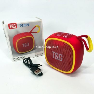 Блютуз колонка с подсветкой TG659, Блютуз акустика с радио, Блютуз колонка DE-938 с радио