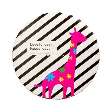 Зеркало карманное косметическое Cosmetic Mirror Lovely deer Happy days двойное круглое