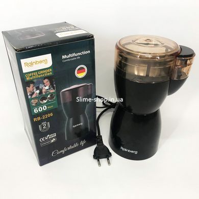 Кофемолка бытовая электрическая Rainberg RB-2206 600 Вт, Електро кофемолка, NL-688 Роторная кофемолка