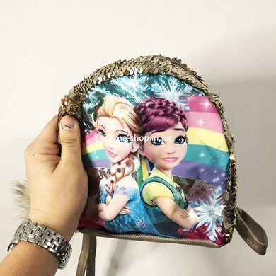 Рюкзак дитячий з вушками в паєтках.