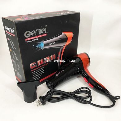 Фен дорожній GEMEI GM-1766 2.6 кВт, Зручний електричний фен, Фен дорожній CW-586 для укладання