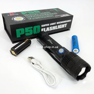 Сверхмощный фонарик Bailong X-Balog BL-B99-P50, Фонарь с защитой от пыли, Алюминиевый NB-584 фонарь 18650