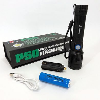 Сверхмощный фонарик Bailong X-Balog BL-B99-P50, Фонарь с защитой от пыли, Алюминиевый NB-584 фонарь 18650
