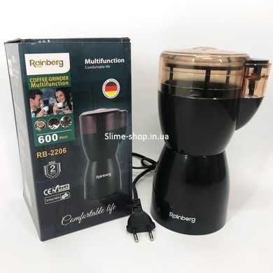 Кофемолка бытовая электрическая Rainberg RB-2206 600 Вт, Електро кофемолка, NL-688 Роторная кофемолка