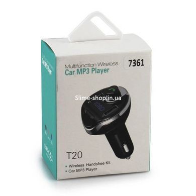 Трансмиттер для авто FM MOD-T20, USB, MicroSD. ZE-717 Цвет: черный