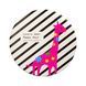 Зеркало карманное косметическое Cosmetic Mirror Lovely deer Happy days двойное круглое