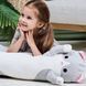 Гигантская мягкая плюшевая игрушка Длинный Кот Батон котейка-подушка 110 см. TV-289 Цвет: серый
