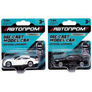 Машина металлическая АВТОПРОМ, 1:64, микс видов (планшет 10*3,5*12 см)
