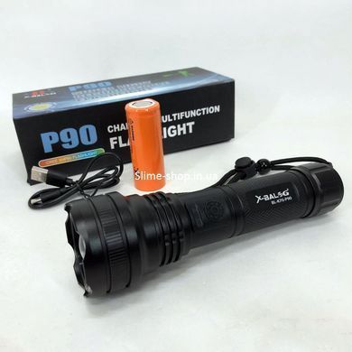 Аккумуляторные ручные фонари BL-K70-P90, Мощный фонарик для дома с зарядкой, Фонарь QE-649 ручной мощный