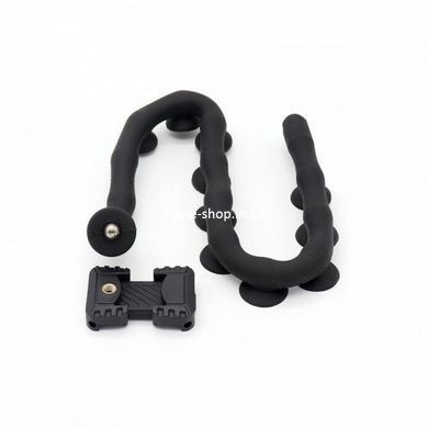 Гнучкий тримач для телефону з універсальними присосками Cute Worm Lazy Holder. BC-366 Колір: чорний