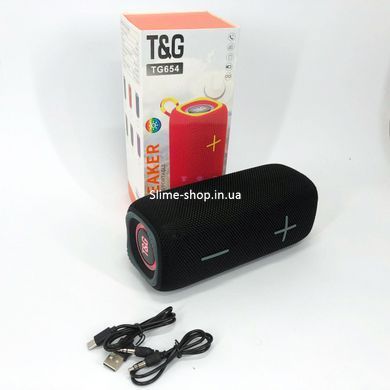 Бездротова колонка TG654, Музична колонка з блютузом і флешкою, Колонка ZS-596 блютуз, що світиться