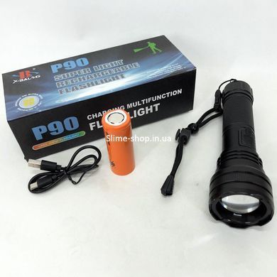 Аккумуляторные ручные фонари BL-K70-P90, Мощный фонарик для дома с зарядкой, Фонарь QE-649 ручной мощный