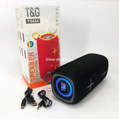 Бездротова колонка TG654, Музична колонка з блютузом і флешкою, Колонка ZS-596 блютуз, що світиться